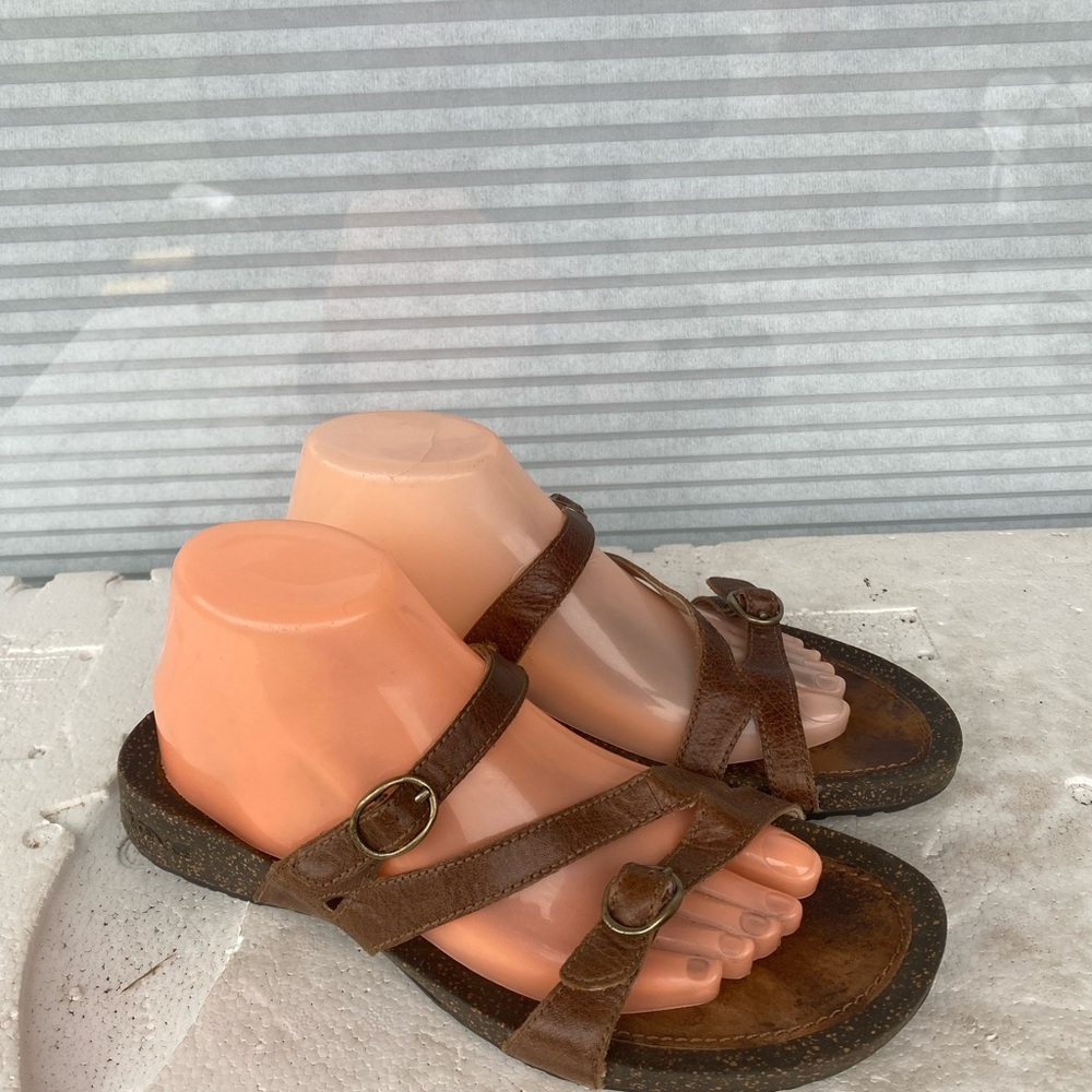 Teva 4186 Women’s Brown Leather Sandals Size W10 - Picture 10 of 15